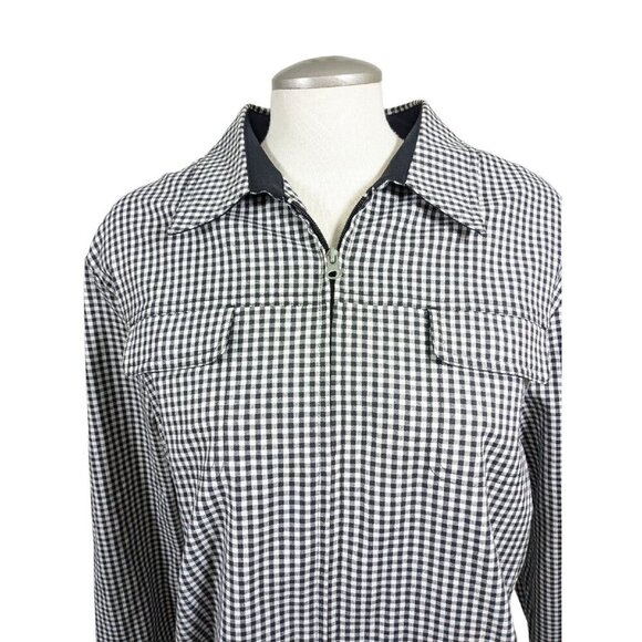 Vintage Lana Sport Plus Size 20 Blazer Jacket Womens Full Zip Pockets Cotton - Picture 3 of 5